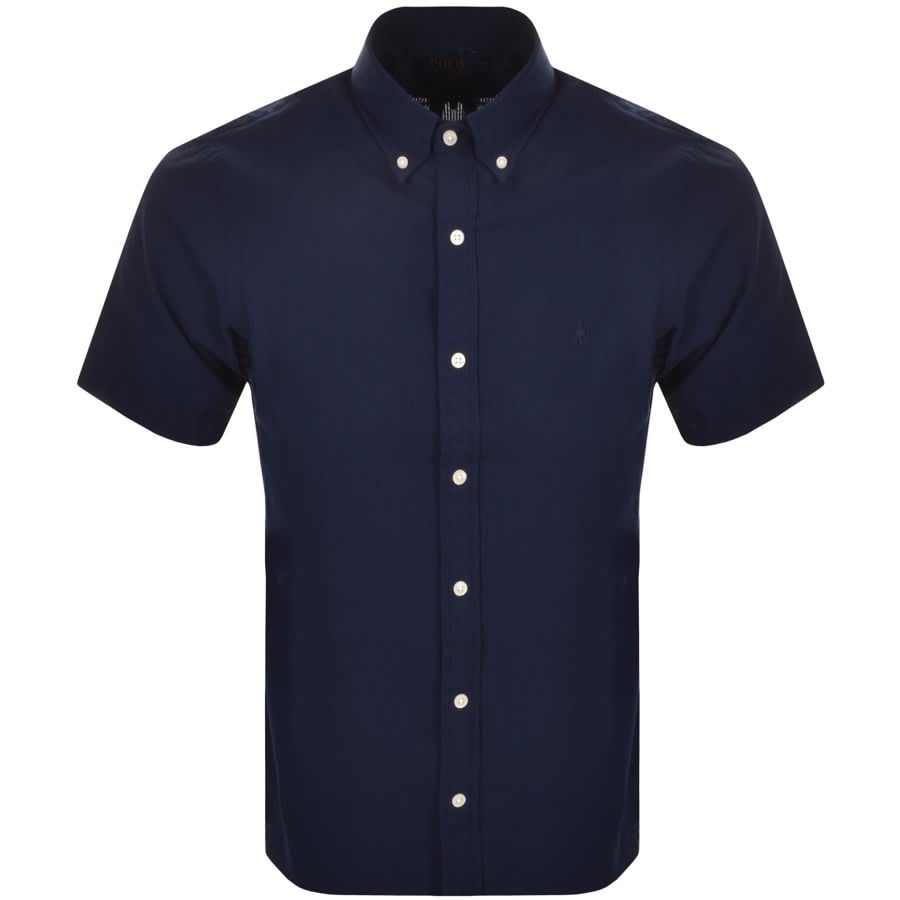 polo seersucker short sleeve shirt