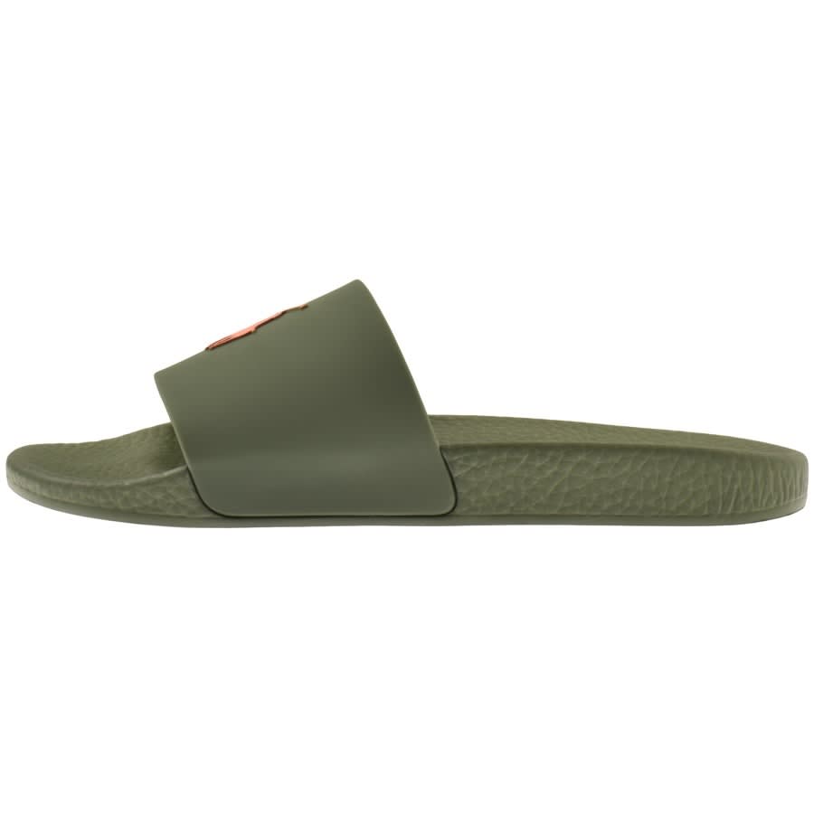 Alternative Image for ProductRalph Lauren Logo Sliders Khaki2