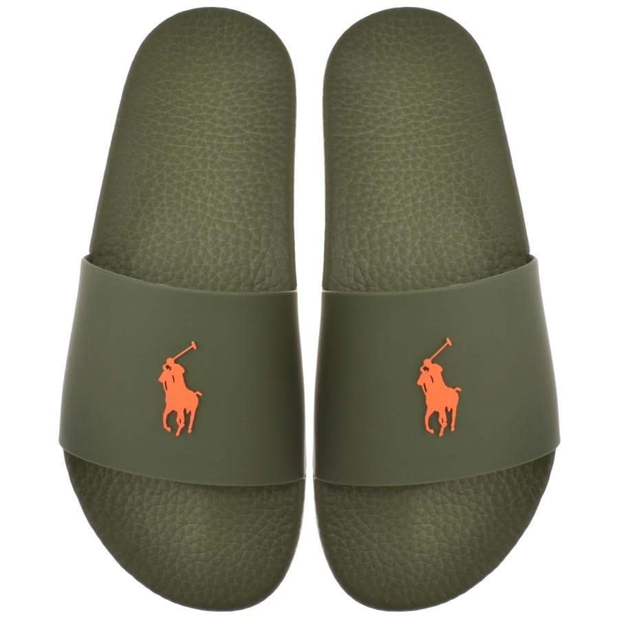 Alternative Image for ProductRalph Lauren Logo Sliders Khaki1