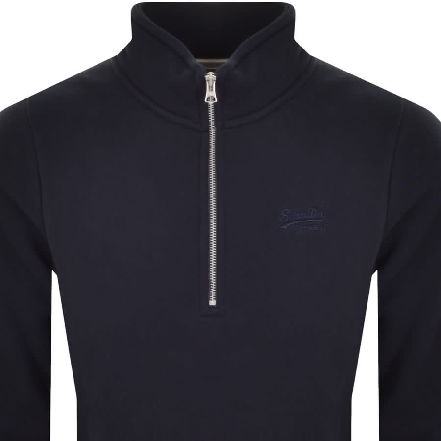 Alternative Image for ProductSuperdry Half Zip Sweatshirt Navy2