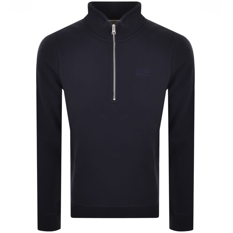 Alternative Image for ProductSuperdry Half Zip Sweatshirt Navy1