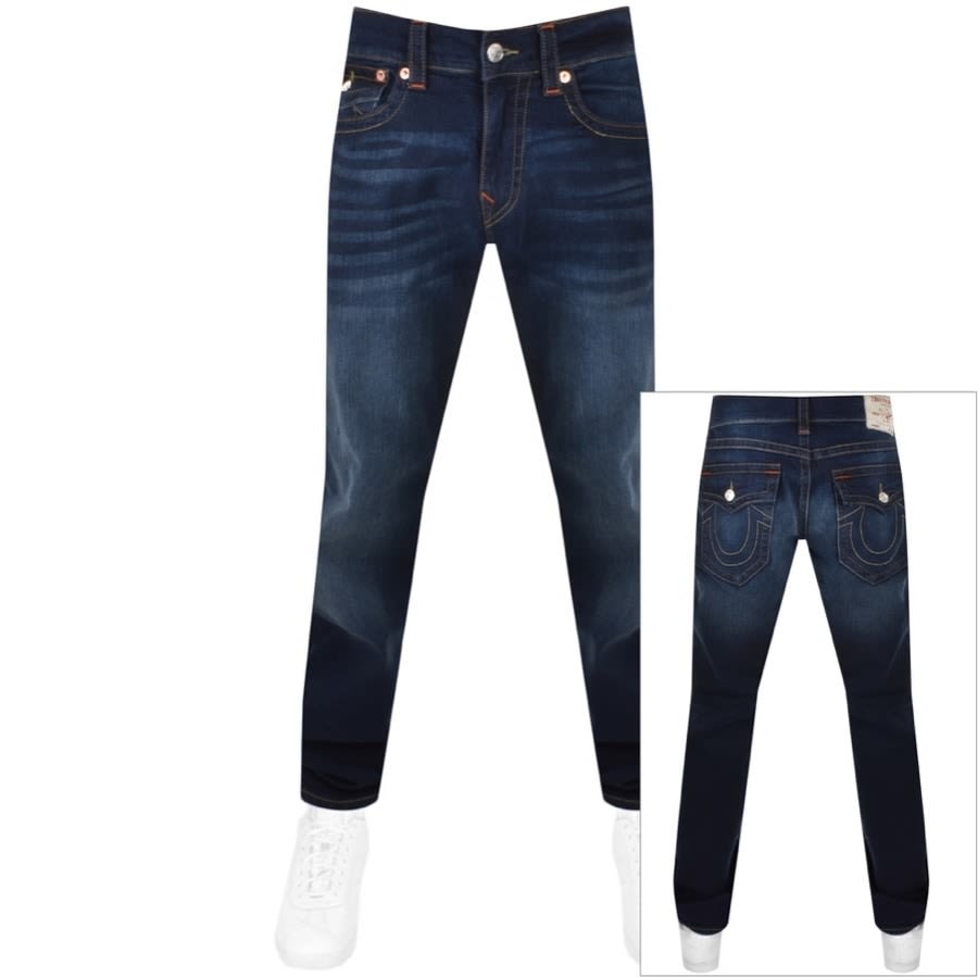 Alternative Image for ProductTrue Religion Ricky Flap Dark Wash Jeans Navy1