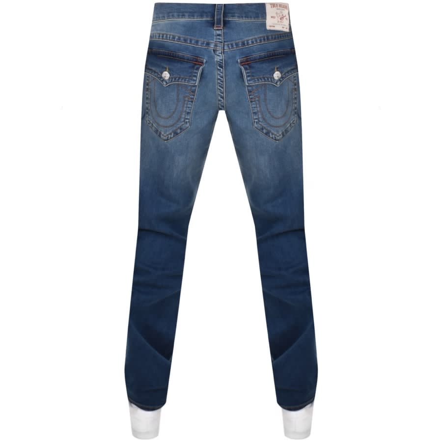 Alternative Image for ProductTrue Religion Ricky Flap Mid Wash Jeans Blue2