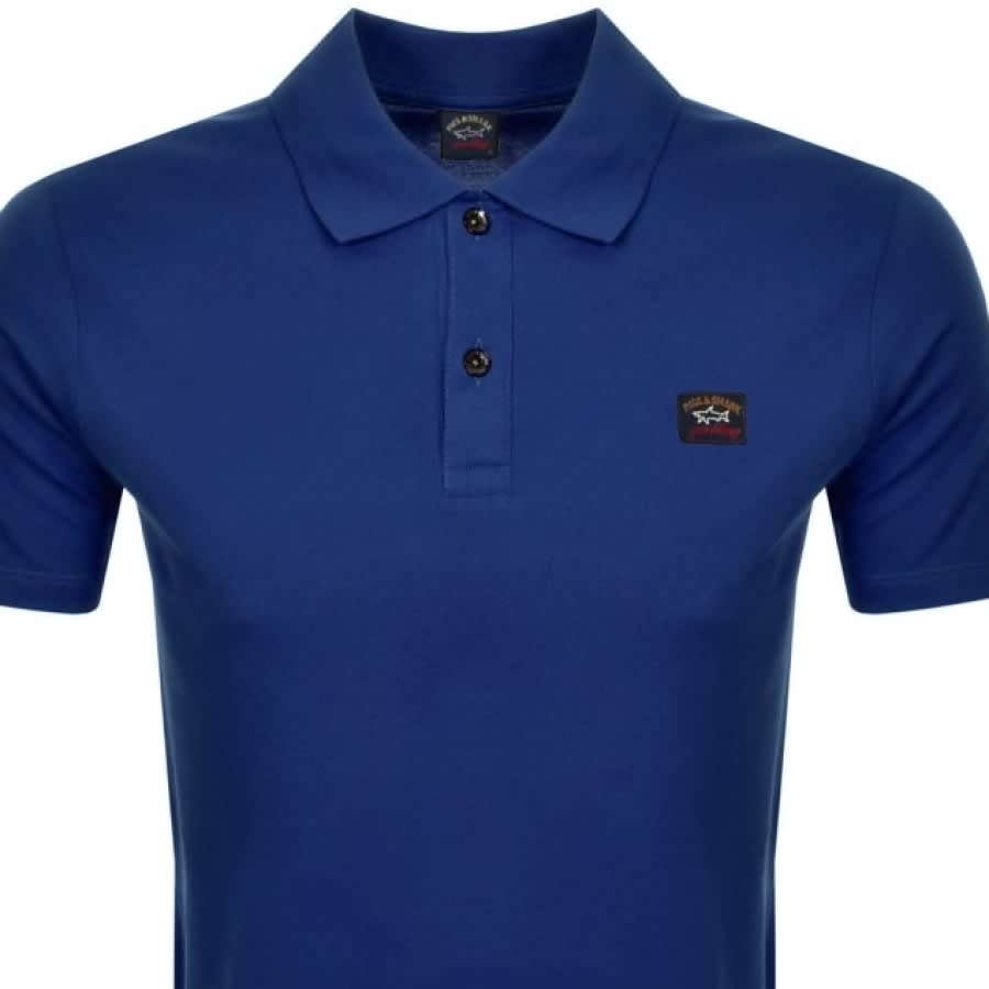 Alternative Image for ProductPaul And Shark Short Sleeved Polo T Shirt Blue2