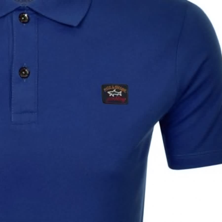 Alternative Image for ProductPaul And Shark Short Sleeved Polo T Shirt Blue3