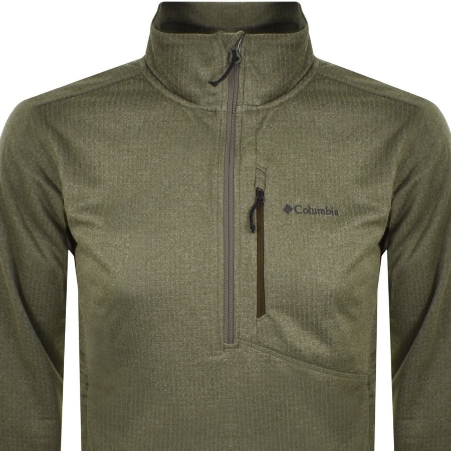 Alternative Image for ProductColumbia Half Zip Sweatshirt Green2