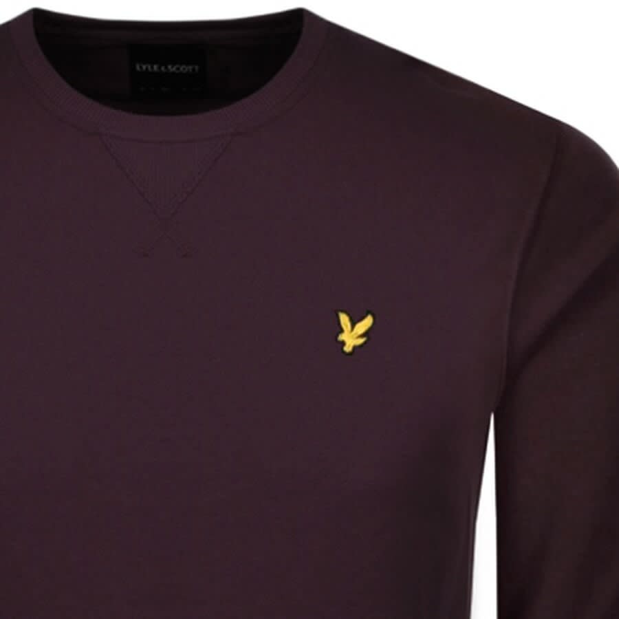 Alternative Image for ProductLyle And Scott Crew Neck Sweatshirt Burgundy3