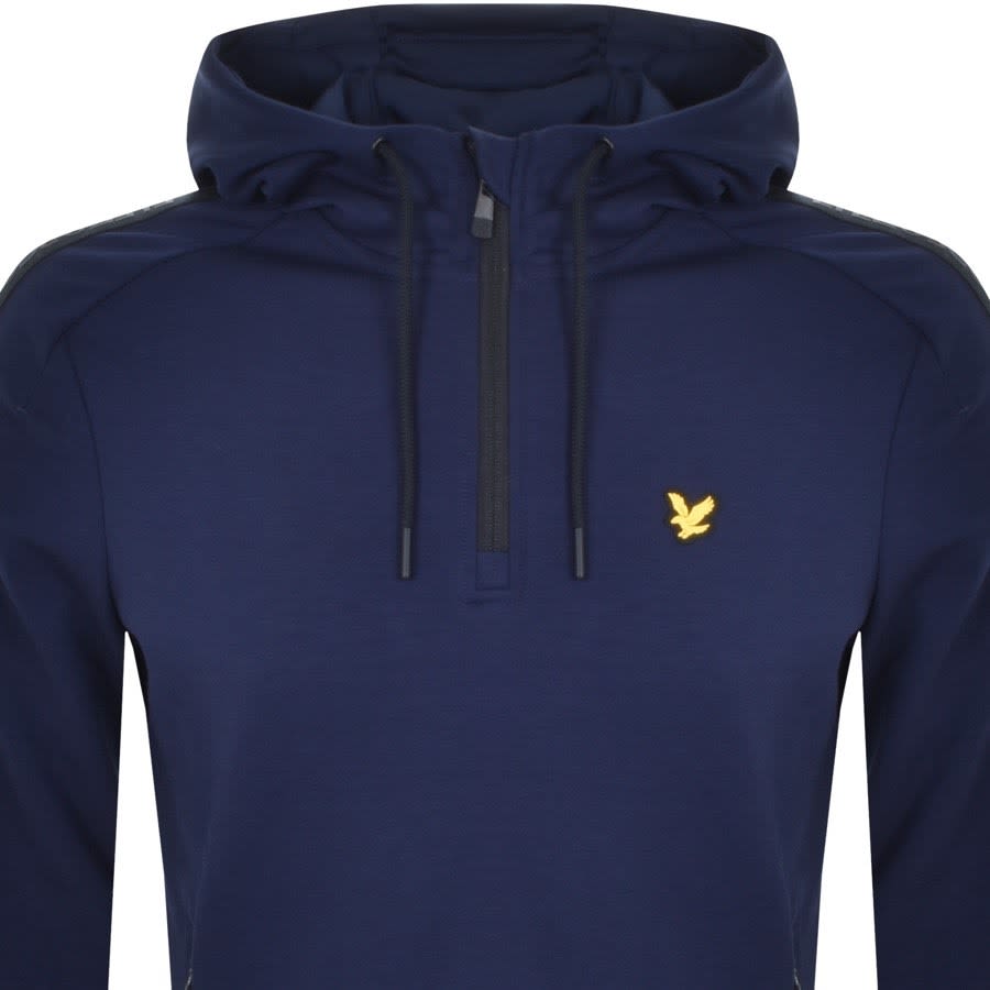 Alternative Image for ProductLyle And Scott Half Zip Hoodie Navy2