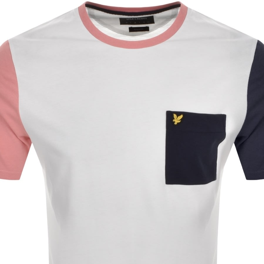 Alternative Image for ProductLyle And Scott Contrast Pocket T Shirt White2