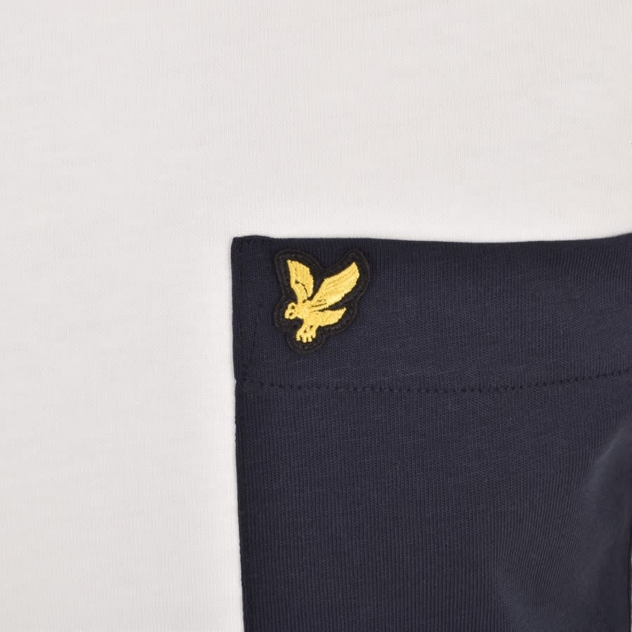 Alternative Image for ProductLyle And Scott Contrast Pocket T Shirt White3