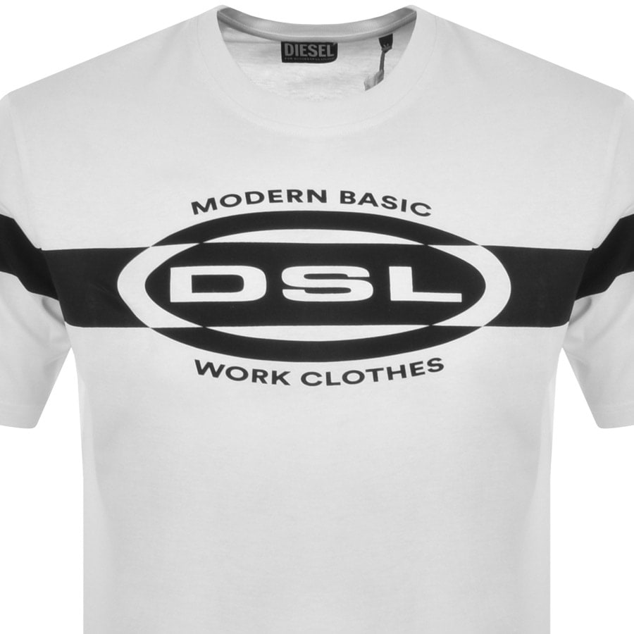 Alternative Image for ProductDiesel T Just Logo T Shirt White2