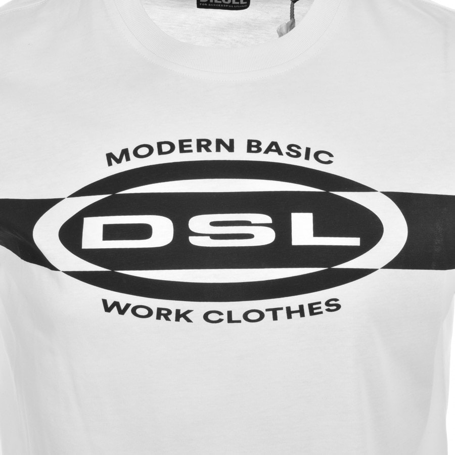 Alternative Image for ProductDiesel T Just Logo T Shirt White3