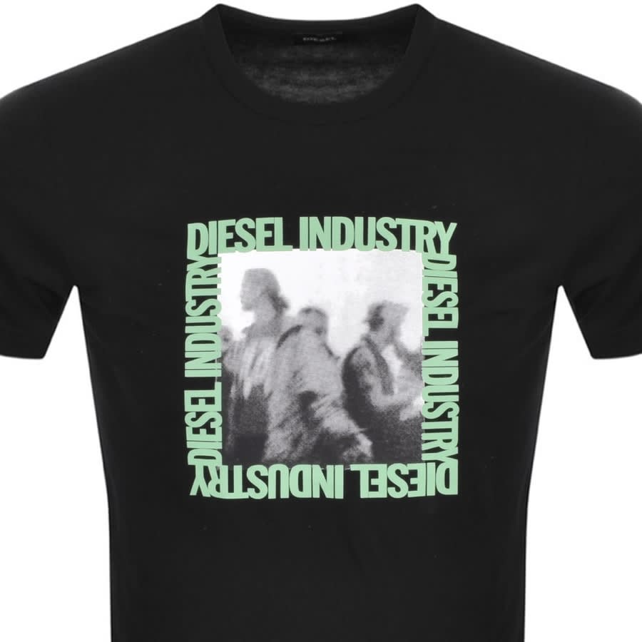Alternative Image for ProductDiesel T Diegor Logo T Shirt Black2