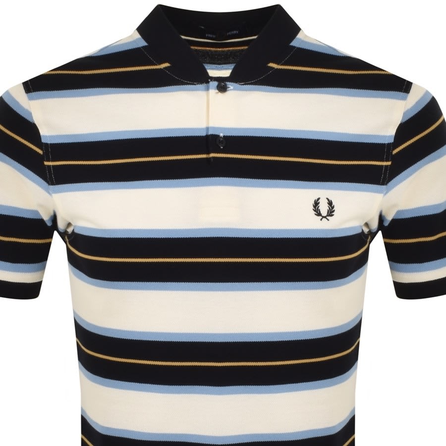 Alternative Image for ProductFred Perry Bomber Collar Polo T Shirt Beige2