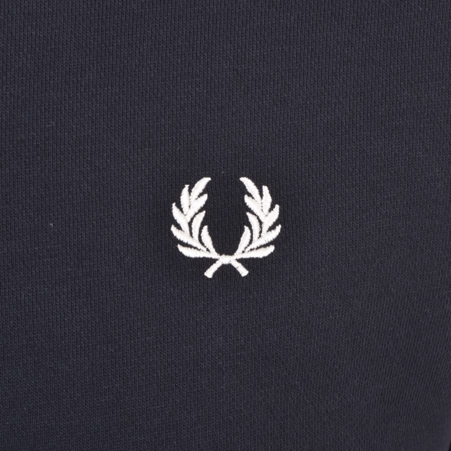 Alternative Image for ProductFred Perry Half Zip Sweatshirt Navy3