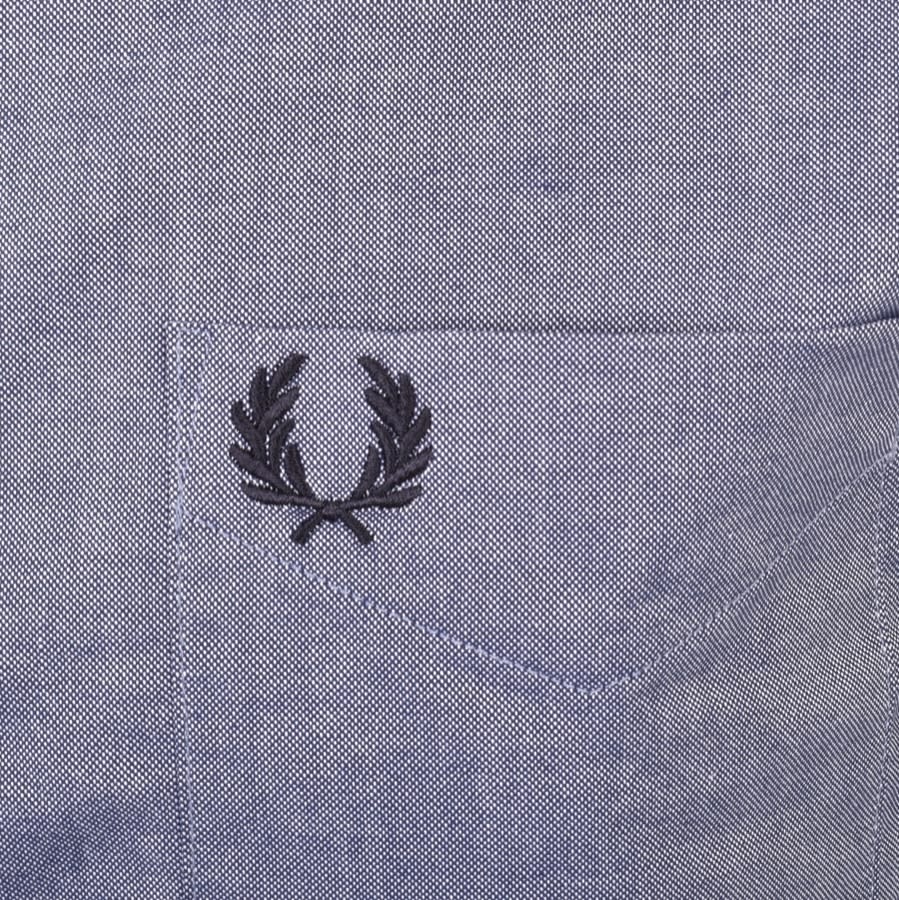 Alternative Image for ProductFred Perry Oxford Short Sleeve Shirt Navy3