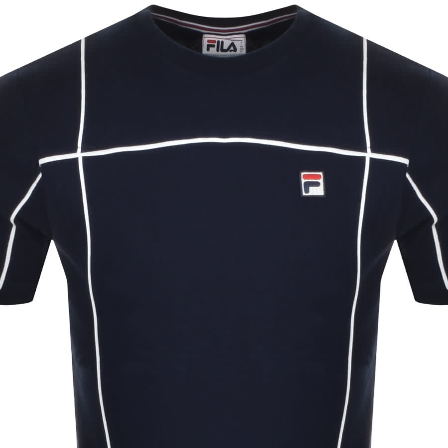 Alternative Image for ProductFila Vintage Terrinda Crew Neck T Shirt Navy2