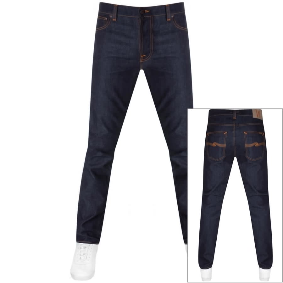 Alternative Image for ProductNudie Jeans Lean Dean Slim Jeans Dark Wash Blue1