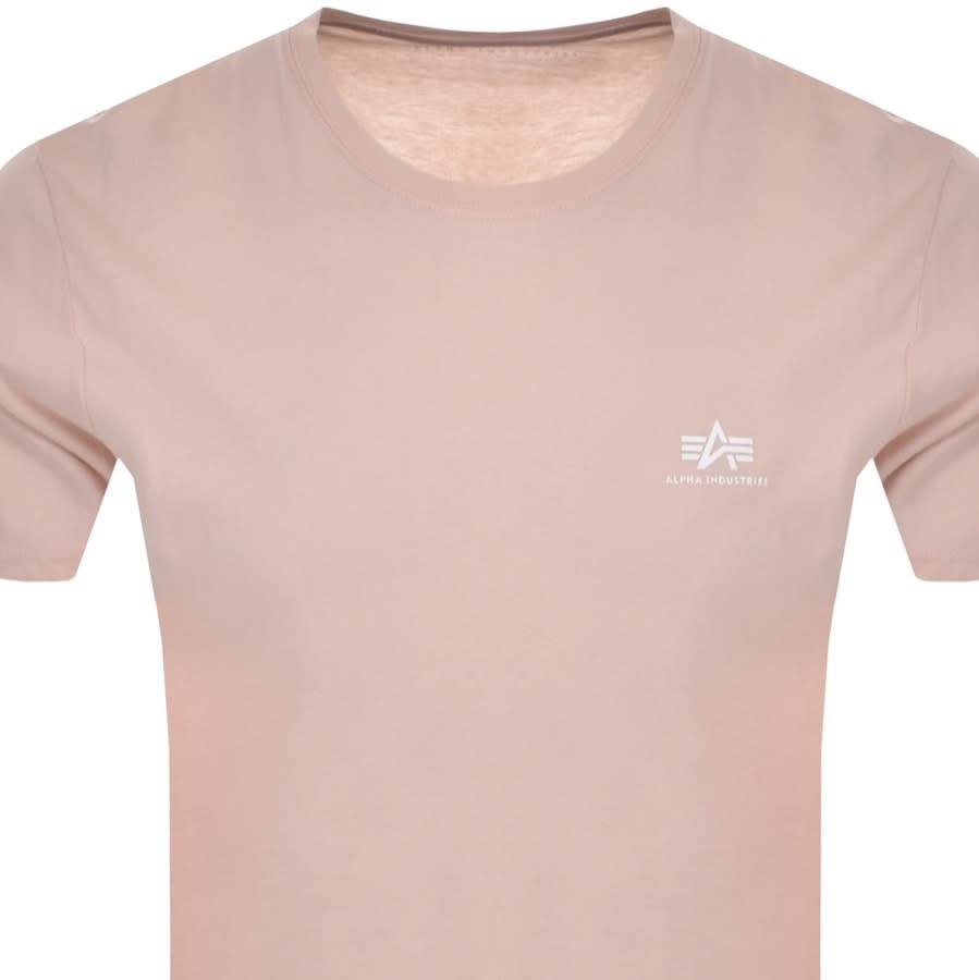 Alternative Image for ProductAlpha Industries Basic Logo T Shirt Pink2