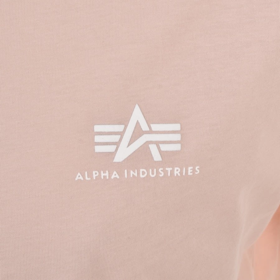Alternative Image for ProductAlpha Industries Basic Logo T Shirt Pink3