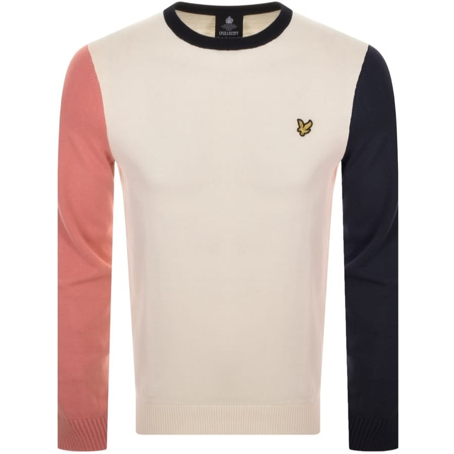 Alternative Image for ProductLyle And Scott Logo Knit Jumper Cream1