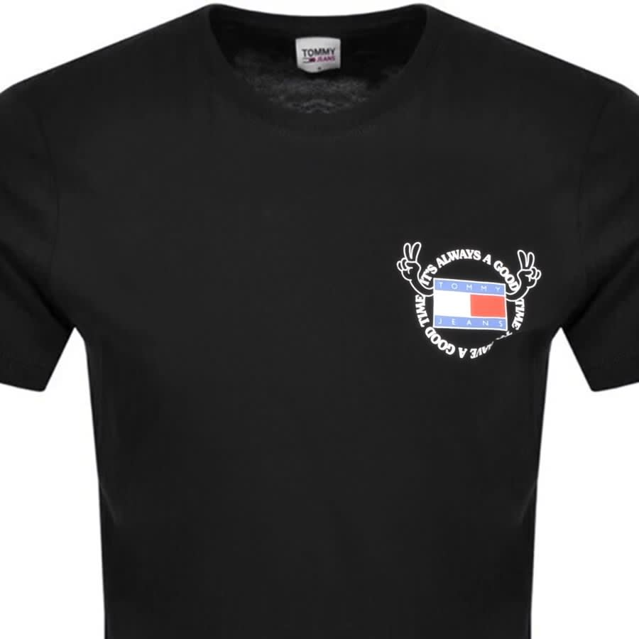 Alternative Image for ProductTommy Jeans Philosotee Logo T Shirt Black2
