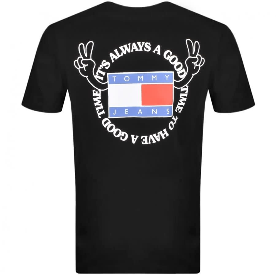 Alternative Image for ProductTommy Jeans Philosotee Logo T Shirt Black3