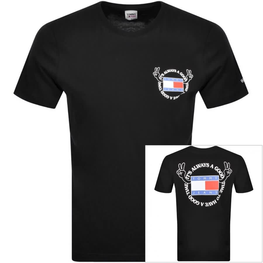 Alternative Image for ProductTommy Jeans Philosotee Logo T Shirt Black1
