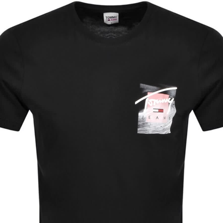Alternative Image for ProductTommy Jeans Script Photo T Shirt Black2