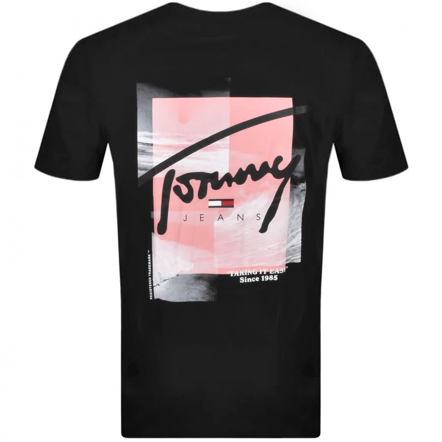Alternative Image for ProductTommy Jeans Script Photo T Shirt Black3