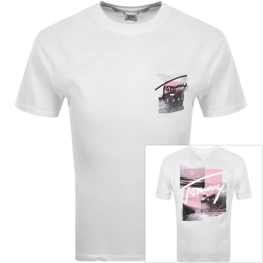 Alternative Image for ProductTommy Jeans Script Photo T Shirt White1