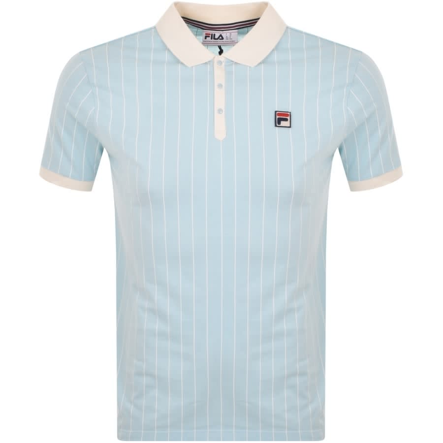 Fila Vintage Pinstripe Polo T Shirt 