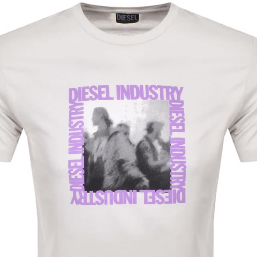 Alternative Image for ProductDiesel T Diegor Logo T Shirt White2