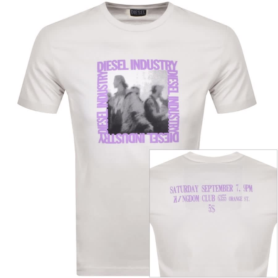 Alternative Image for ProductDiesel T Diegor Logo T Shirt White1