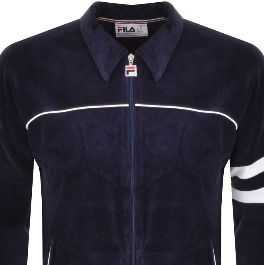 Alternative Image for ProductFila Full Zip Velour Track Top Navy2