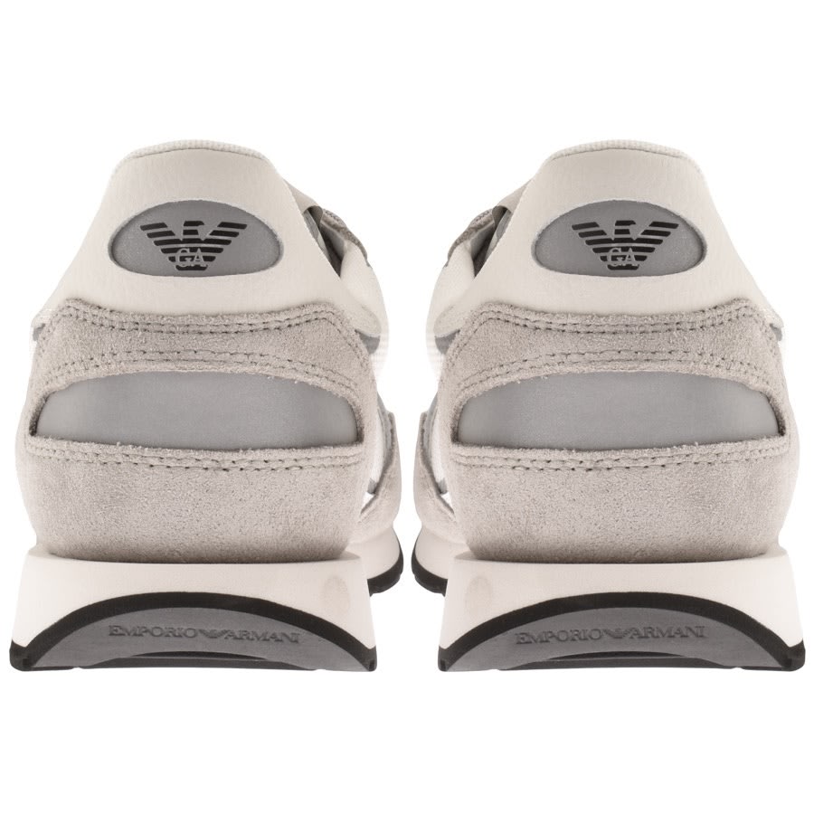 Alternative Image for ProductEmporio Armani Logo Trainers Grey2