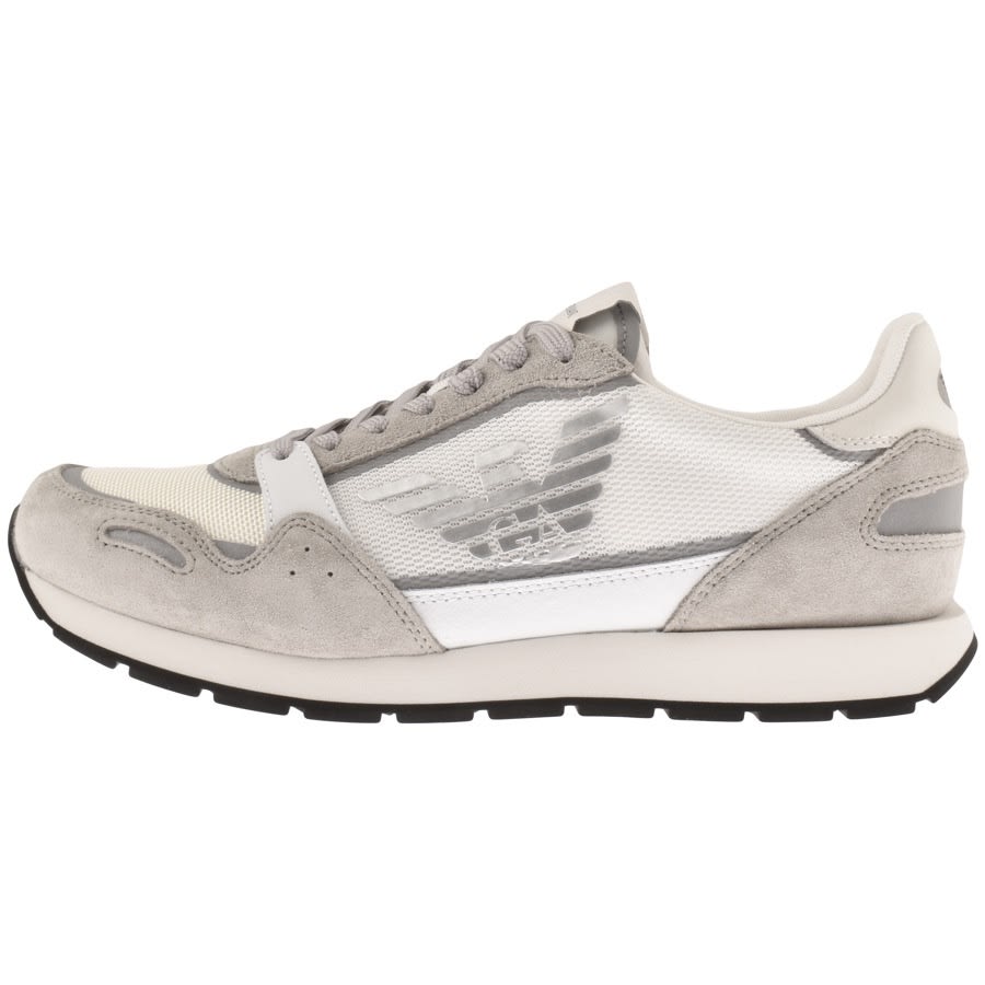 Alternative Image for ProductEmporio Armani Logo Trainers Grey1