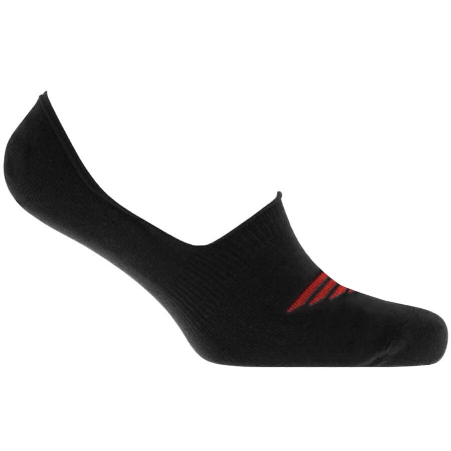 Alternative Image for ProductEmporio Armani 3 Pack Trainer Socks Black2
