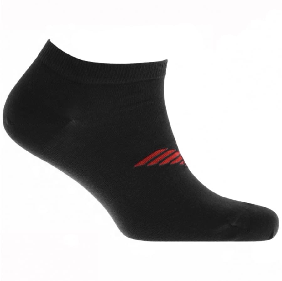 Alternative Image for ProductEmporio Armani 3 Pack Trainer Socks Black2