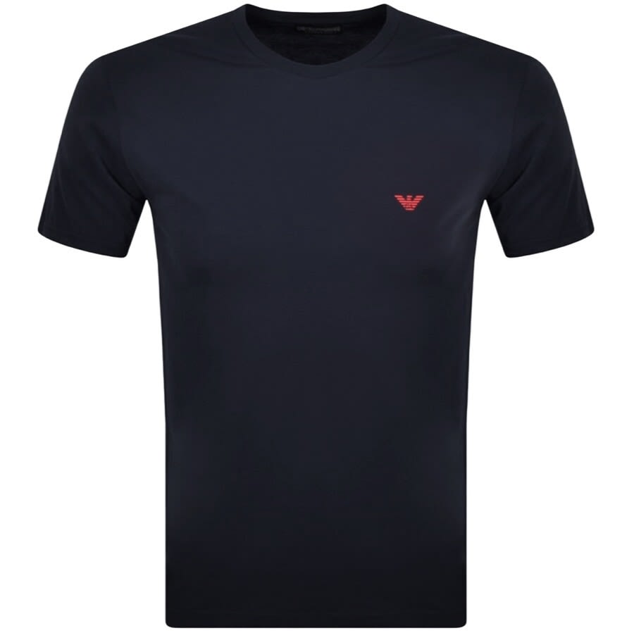 Alternative Image for ProductEmporio Armani Lounge 2 Pack T Shirts White Navy3