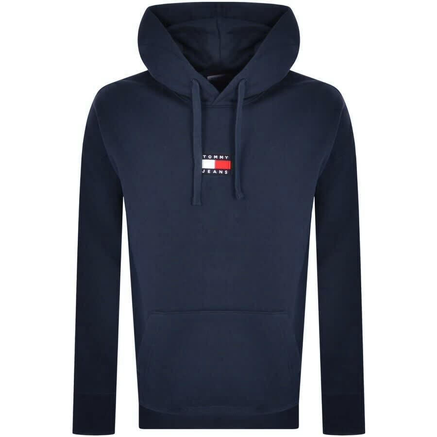 Tommy jeans badge hoodie ultramarine clearance