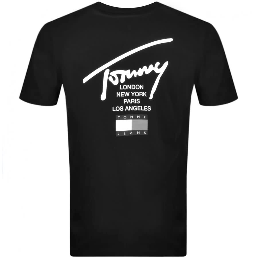 Alternative Image for ProductTommy Jeans Essential Logo T Shirt Black3