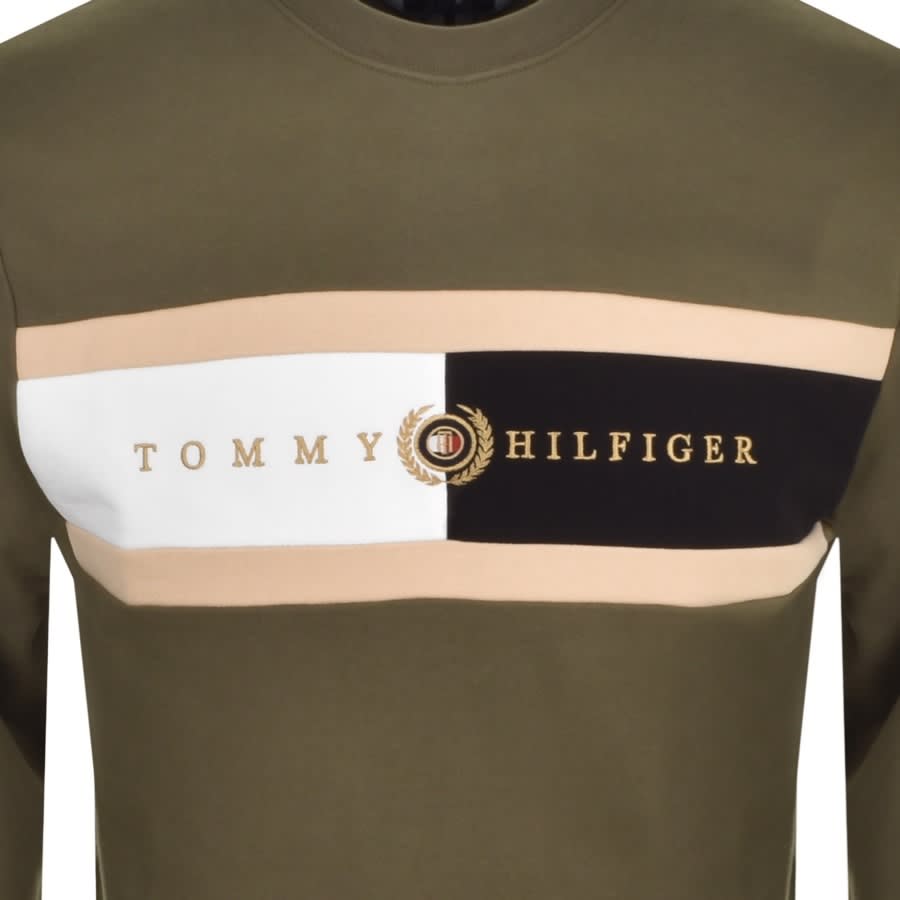 Alternative Image for ProductTommy Hilfiger Logo Sweatshirt Green3