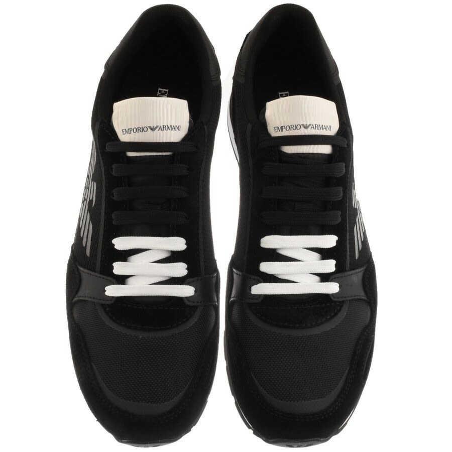 Alternative Image for ProductEmporio Armani Logo Trainers Black3