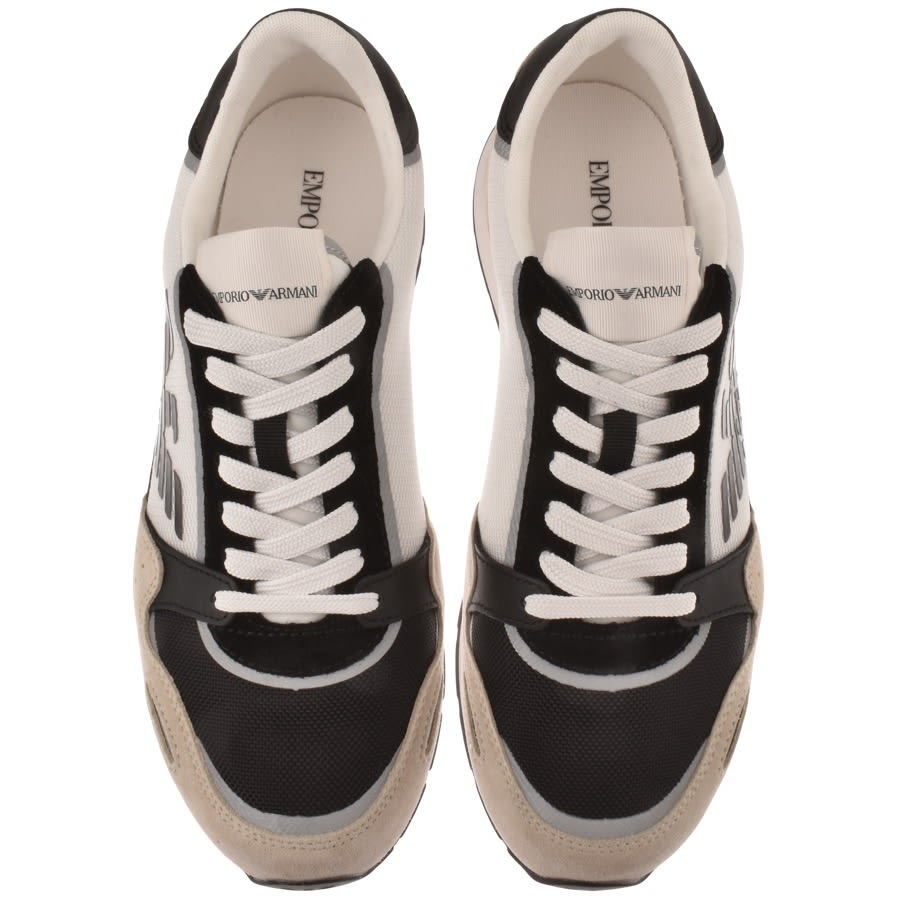 Alternative Image for ProductEmporio Armani Logo Trainers Black3