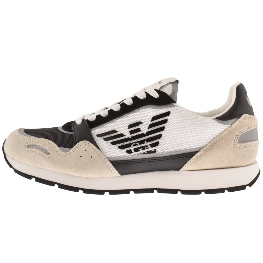 Alternative Image for ProductEmporio Armani Logo Trainers Black1