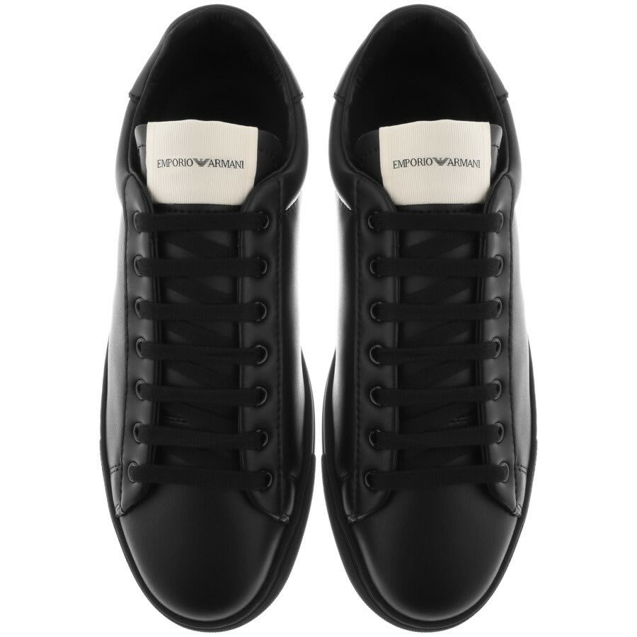 Alternative Image for ProductEmporio Armani Logo Trainers Black3