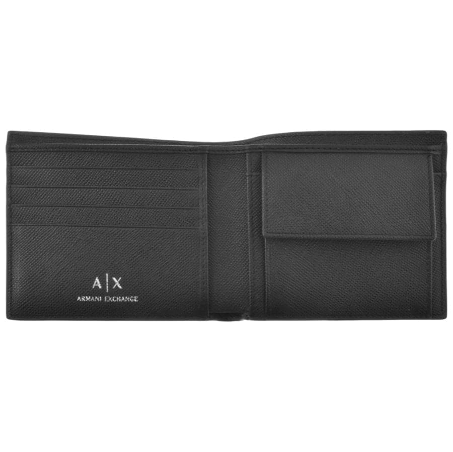 Alternative Image for ProductArmani Exchange Bifold Logo Wallet Black2