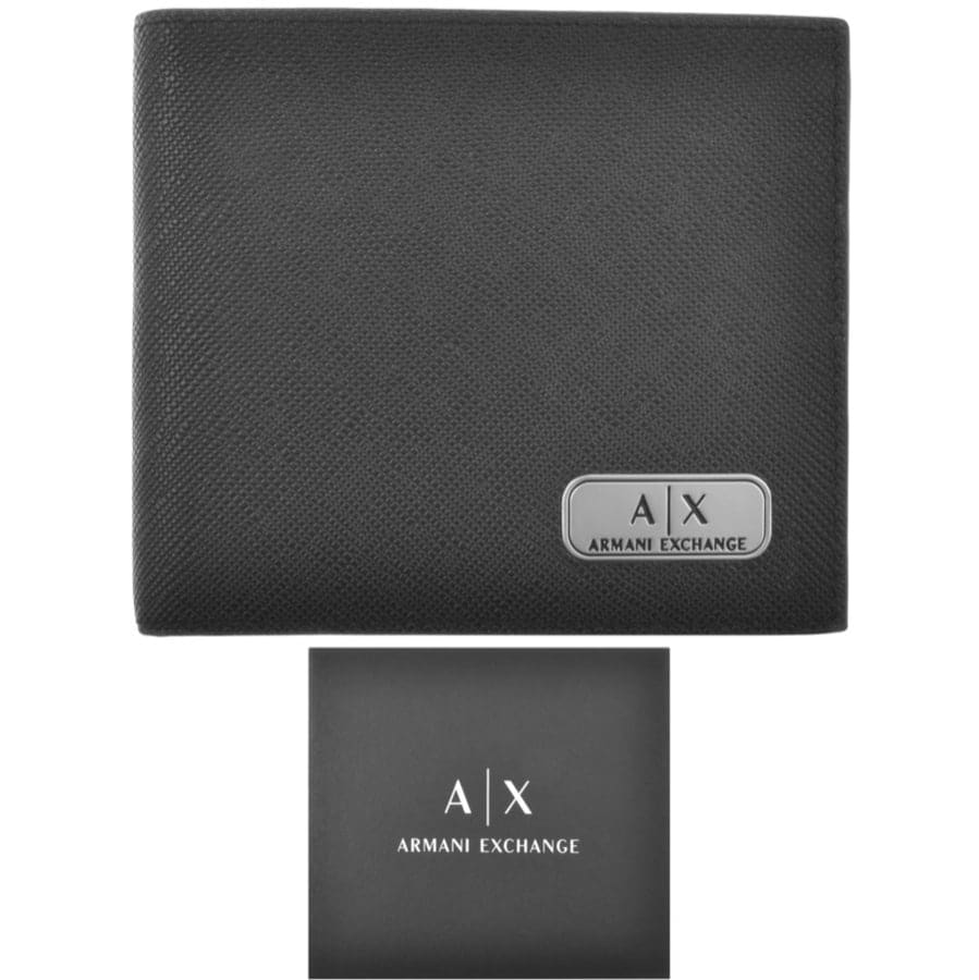 Alternative Image for ProductArmani Exchange Bifold Logo Wallet Black1