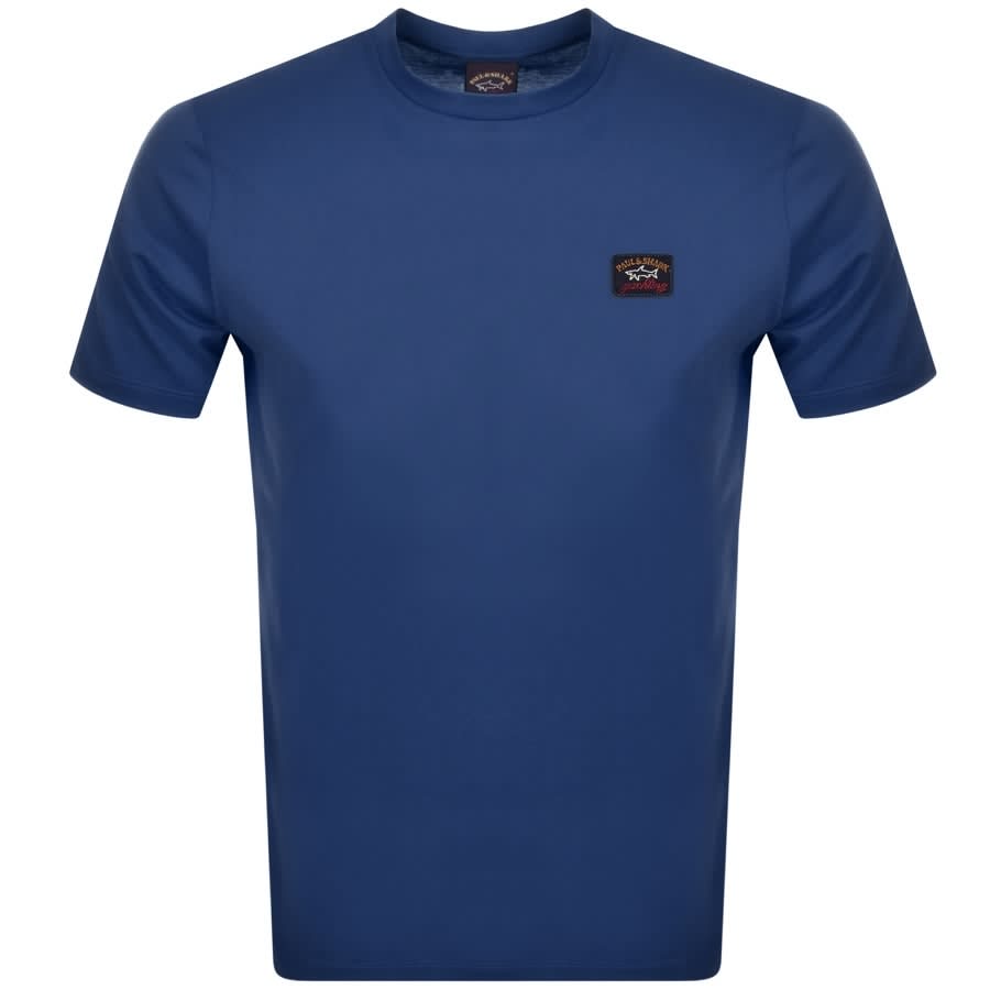 Alternative Image for ProductPaul And Shark Short Sleeved Logo T Shirt Blue1